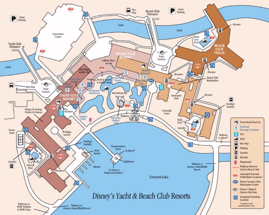 Disney's Beach Club Resort Map